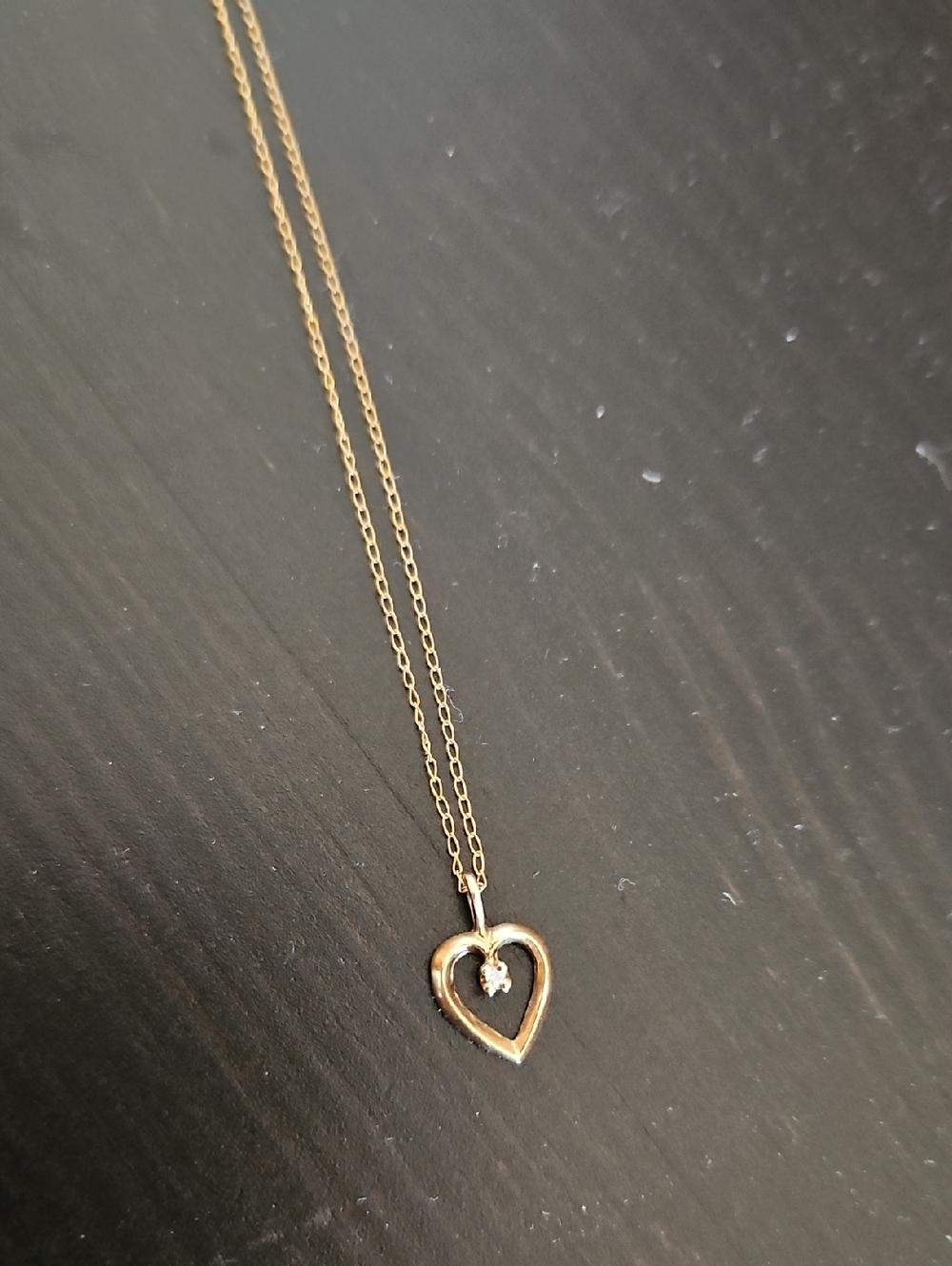 Source Unknown Gold Heart Pendant Necklace - gold